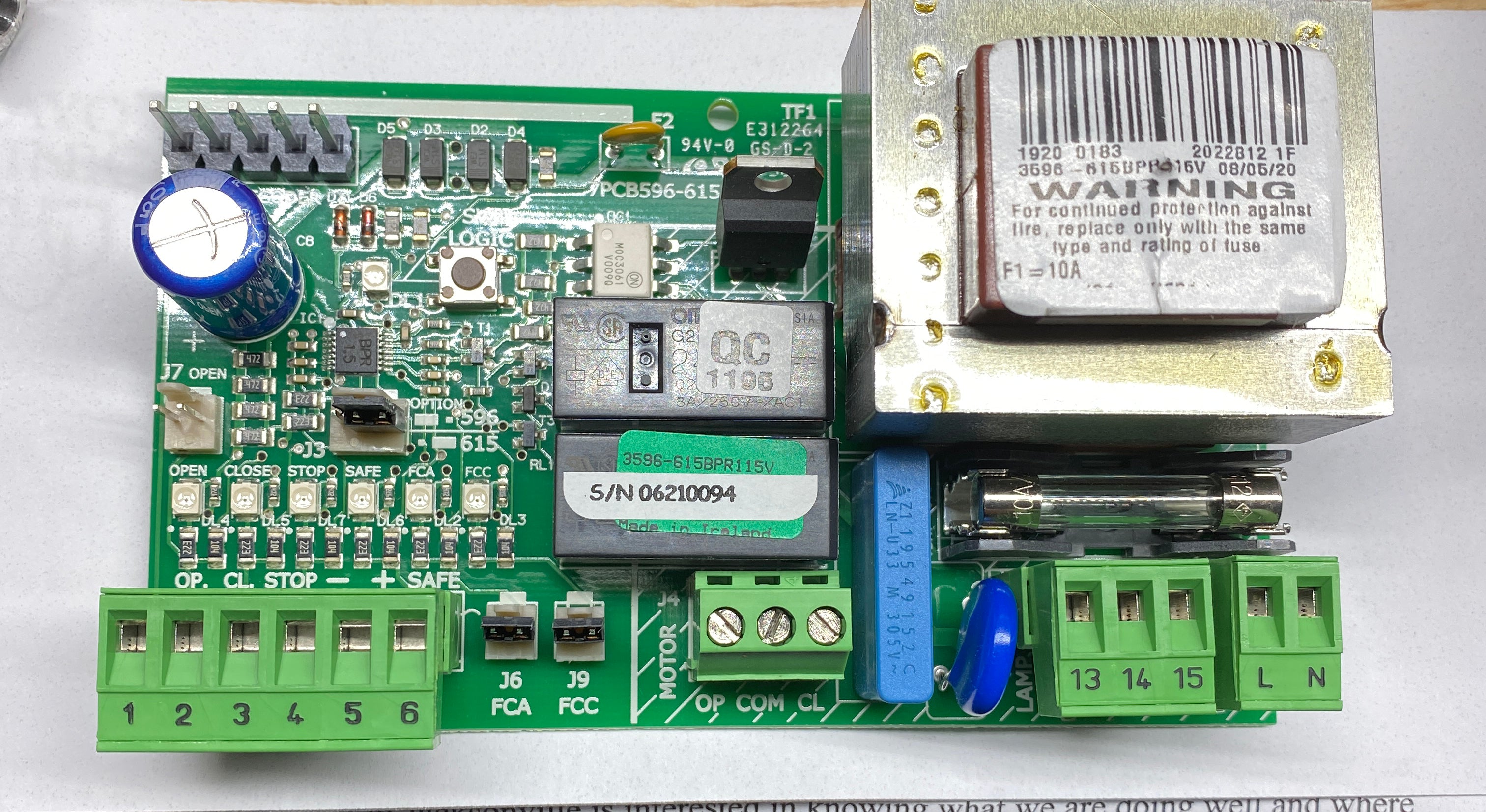 Faac Gate Control Module 2022.8125 FAAC GATE CONTROLLER – Barrier Access